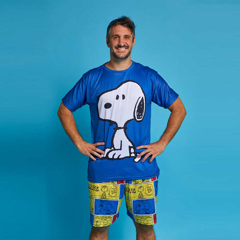 Playera Snoopy Peanuts Blue